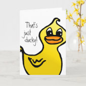 Nur Ducky! Karte (Gelbe Blume)