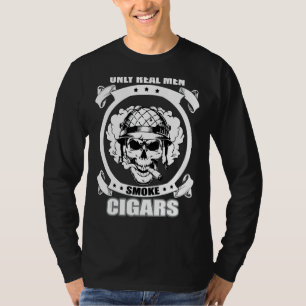 Nur echte Rauchwagen Zigarren Sprichwort Design T-Shirt