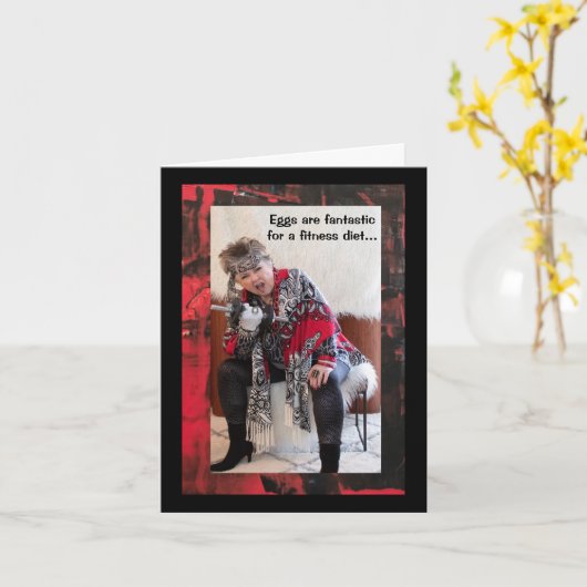 Nur Eier oder sonst eine geklappte Grußkarte Karte (Gelbe Blume)