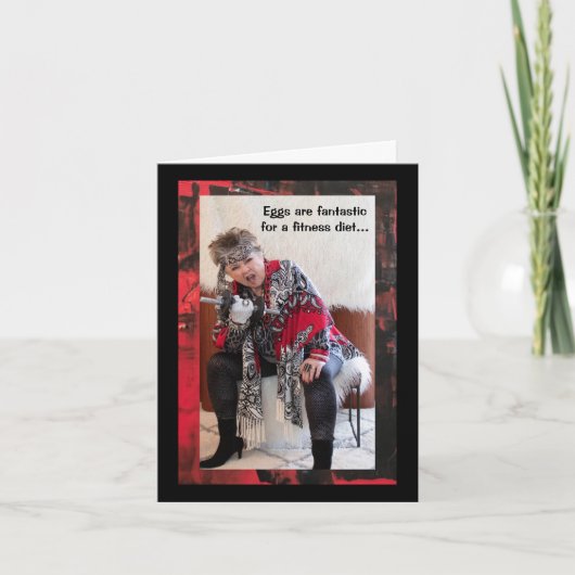 Nur Eier oder sonst eine geklappte Grußkarte Karte (Vorderseite)