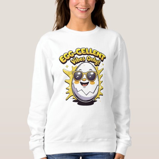 Nur Eierkellner! Funny Niedlich Egg Pub Sweatshirt (Vorderseite)