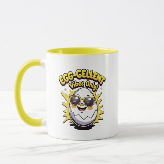 Nur Eierkellner! Funny Niedlich Egg Pun Coffee Tasse (Links)