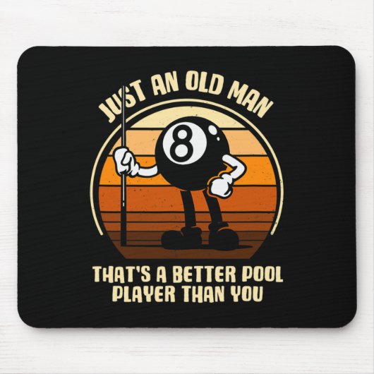 Nur ein alter Mann, der ein besserer Schwimmer ist Mousepad (Vorne)