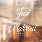 Nur ein Auto-Sign für Hochzeiten oder Flitterwoche Fensteraufkleber (Blatt 2)