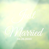 Nur ein Auto-Sign für Hochzeiten oder Flitterwoche Fensteraufkleber (Blatt 3)