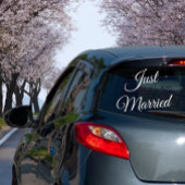 Nur ein Auto-Sign für Hochzeiten oder Flitterwoche Fensteraufkleber