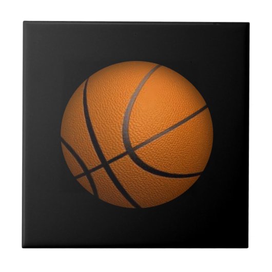 Nur ein Ball Basketball Sport Fliese (Vorderseite)