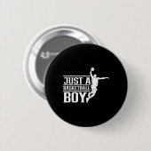 Nur ein Basketball Boy Coach Team Match Button (Vorne & Hinten)