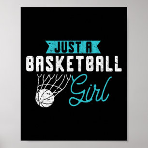 Nur ein Basketball Girl Basketball Basketball Spie Poster