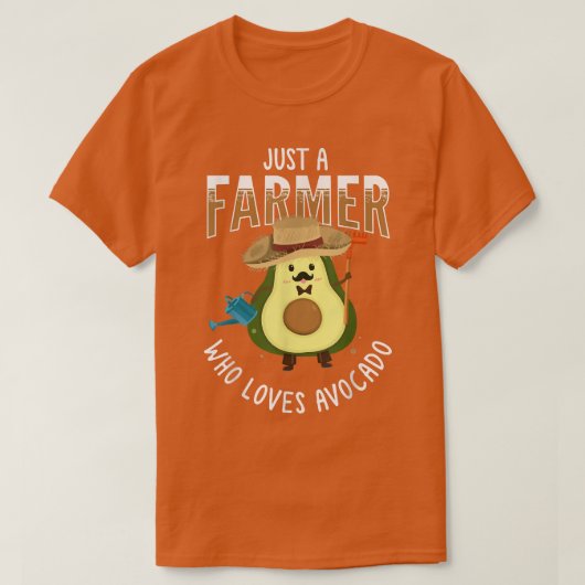 Nur ein Bauer, der Avocado Lieben, Guacamole Food T-Shirt (Design vorne)