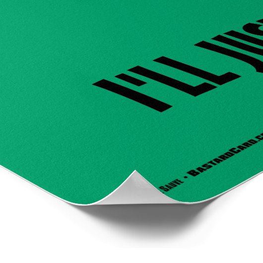 Nur ein Bier-Funny-Poster Poster (Ecke)