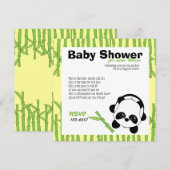 Nur ein bisschen Bambus Einladung (Vorne/Hinten)