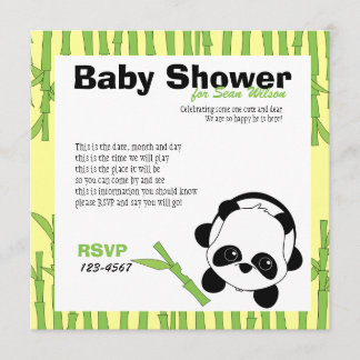 Nur ein bisschen Bambus Einladung