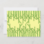 Nur ein bisschen Bambus Einladung (Rückseite)