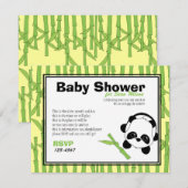 Nur ein bisschen Bambus Einladung (Vorne/Hinten)