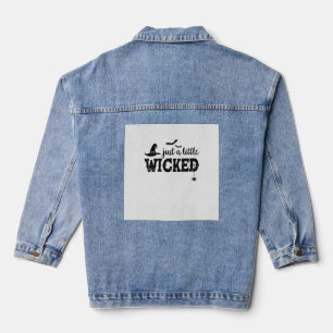 Nur ein bisschen boshafter Halloween-Shirt für Fra Jeansjacke