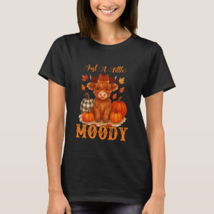 Nur ein bisschen launischer Herbst Kuh Erntedankfe T-Shirt
