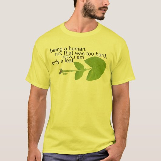 nur ein Blatt T-Shirt (Vorderseite)