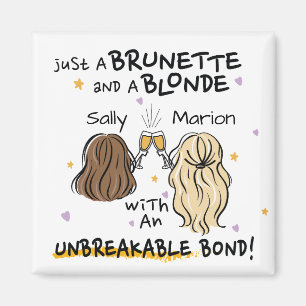 Nur ein brünetter und blonder Individuelle Name Ma Magnet