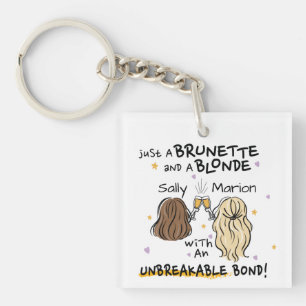 Nur ein brünetter und blonder Individuelle Name Sc Schlüsselanhänger