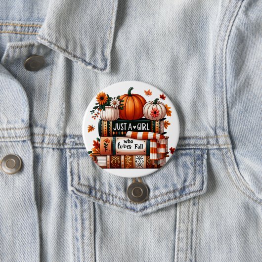 Nur ein buchhaltiges Mädchen, das Lieben fallen lä Button (Beispiel)