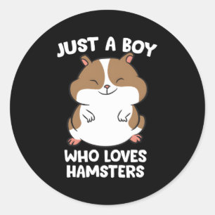 Nur ein, der Hamster Liebe Runder Aufkleber