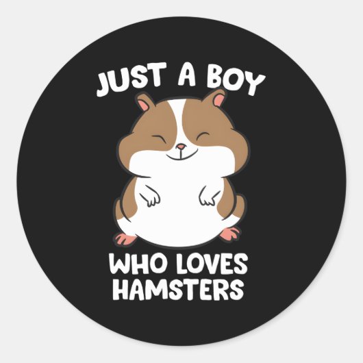Nur ein, der Hamster Liebe Runder Aufkleber (Vorderseite)
