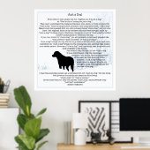 Nur ein Dog Zitat - Black Labrador - Hund Lover Ge Poster (Heimbüro)