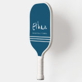 Nur ein einfaches Blue Pickleball Paddel mit Namen Schläger (Links)