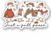 Nur ein Fall-Goose-T - Shirt Aufkleber (Vorderseite)