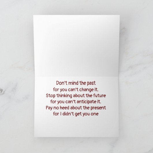 NUR EIN FREUND WIRD AUF DIESEM GREETING LAUGEN KARTE (Innenseite)