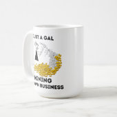 Nur ein Gal, das mein eigenes Geschäft abbaut Kaffeetasse (Vorderseite Links)
