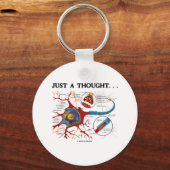 Nur ein Gedanke ... (Neuron / Synapse) Schlüsselanhänger (Vorderseite)