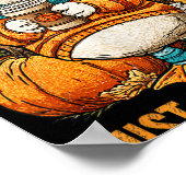 Nur ein gemütlicher Gänsefall Pumpkin Herbst Ernte Poster (Ecke)