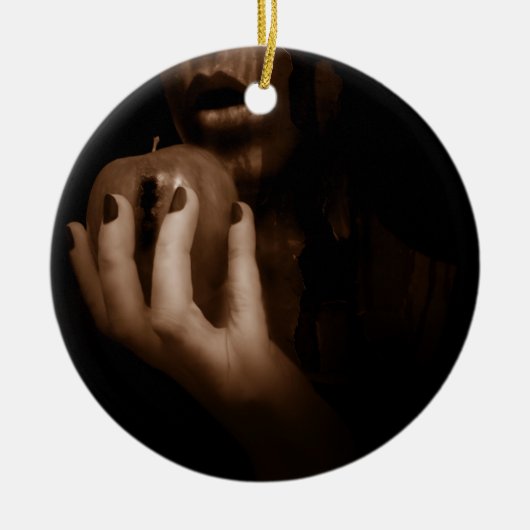 Nur ein Geschmack fallen Keramik Ornament (Vorne)