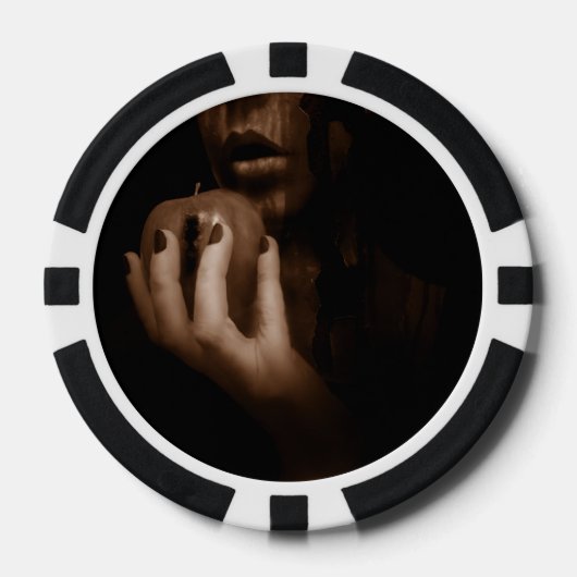 Nur ein Geschmack fallen Pokerchips (Vorderseite)