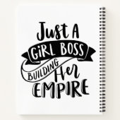 Nur ein Girl Boss Gebäude Ihr Empire-Notebook Notizblock (Rückseite)