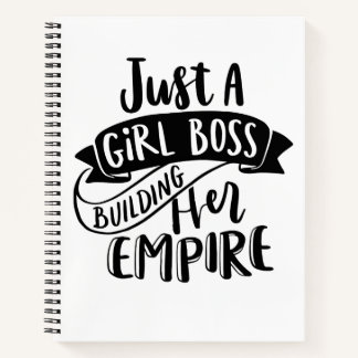 Nur ein Girl Boss Gebäude Ihr Empire-Notebook Notizblock