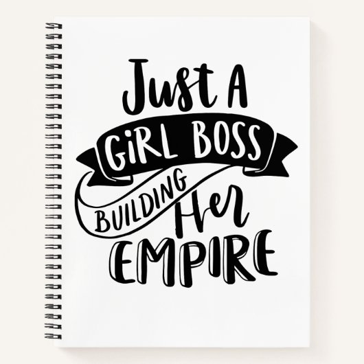 Nur ein Girl Boss Gebäude Ihr Empire-Notebook Notizblock (Vorderseite)