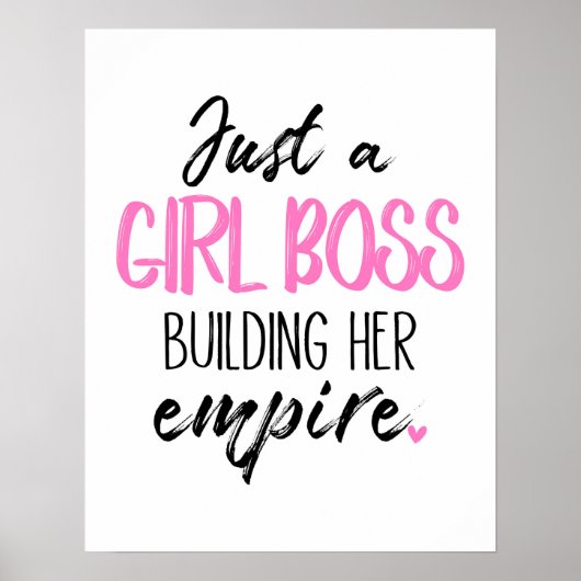 Nur ein Girl Boss Gebäude Ihr Empire Poster (Vorne)