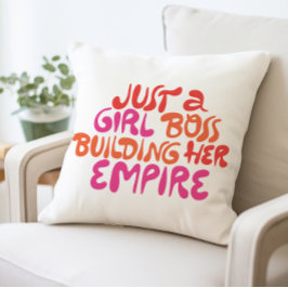 Nur ein Girl Boss Gebäude Ihr Reich Kissen