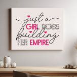 Nur ein Girl Boss Gebäude ihr Reich Künstlicher Leinwanddruck<br><div class="desc">Mit diesem stilvollen Leinwand lassen Sie Ihren Raum frei und entfesseln Ihren Ehrgeiz. Dieses Kunstwerk mit der bestärkenden Phrase "Just a girl boss Gebäude her Empire" in einem modernen Drehbuch vor einem chic blush rosa Hintergrund ist die perfekte Erinnerung für Ihre Kraft und Ihr Potenzial. Ideal für Ihr Büro, Ihren...</div>