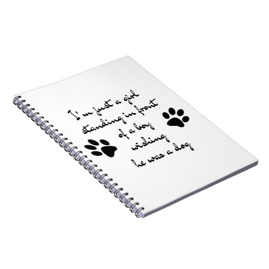 Nur ein Girl Hund Lover Hund Mama Niedlich Funny Z Notizblock (Rechte Seite)