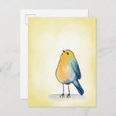 Nur ein glücklicher kleiner Vogel Postkarte (Vorne/Hinten)