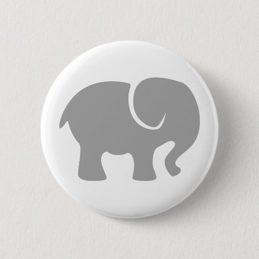Nur ein grauer Elefant Button (Vorderseite)