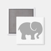 Nur ein grauer Elefant Magnet (Vorderseite/Rückseite)