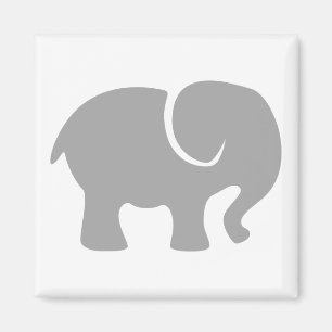 Nur ein grauer Elefant Magnet