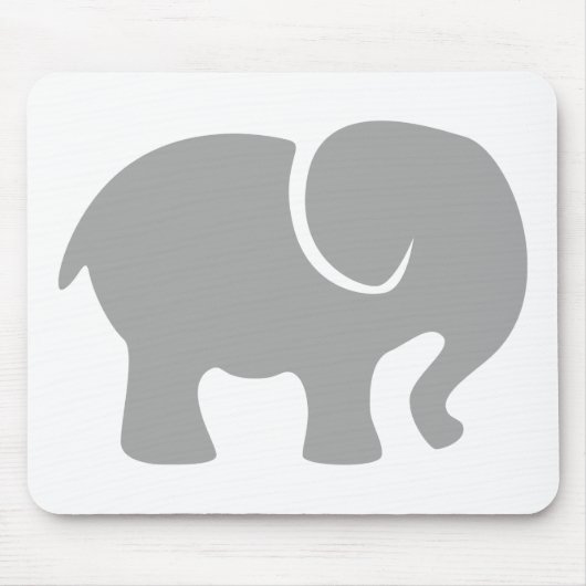 Nur ein grauer Elefant Mousepad (Vorne)