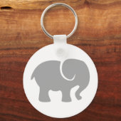 Nur ein grauer Elefant Schlüsselanhänger (Vorderseite)