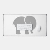 Nur ein grauer Elefant Schreibtischunterlage (Tastatur & Maus)